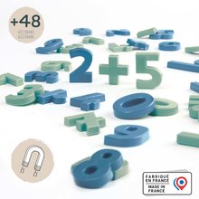 Aimants pour enfants - Magnetické písmenká Čísla a Znaky Magnetic Numbers Smoby dvojfarebné 48 kusov_0