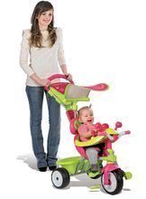 Trojkolky od 10 mesiacov - Trojkolka Baby Driver Confort Fille Smoby ružovo-zelená od 10 mes_0