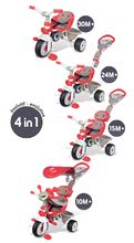 Trikes from 10 months - Baby Driver Confort Smoby Tricycle red, 10 months and over_5