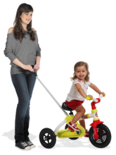 Tricicleta cu lanț - Tricicletă Sport Line Trike Smoby argintiu-roz de la 15 luni_1