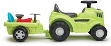 Odrážadlá od 12 mesiacov - Odrážadlo traktor s prívesom Tractor Ride On with Garnished Trailer Écoiffier s úložným priestorom a záhradným náradím 85 cm od 12 mes_0