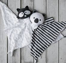 Hračky na maznanie a usínanie - Maznáčik pre najmenších Koala Bamboo toTs-smarTrike Black&White z bambusu a bavlny_1