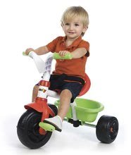 Triciclete de la 15 luni - Tricicletă Be Fun Smoby cu mâner dirijabil culoare verde-roşu de la 15 luni_0