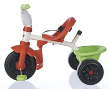 Tricikli od 10. meseca - Tricikel z obročem Be Fun Confort Smoby s palico za vodenje in torbo zeleno-rdeč od 10 mes_1
