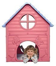 Domečky pro děti - Zahradní domeček My First Playhouse Dohány růžový s květinkou na střeše od 24 měsíců_0