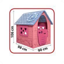 Case per bambini  - Casetta da giardino My First Playhouse Dohány rosa con un fiore sul tetto dai 24 mesi_2