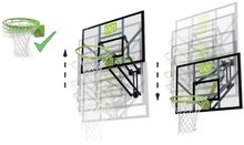 Basketbal -  NA PREKLAD - Basketbol estructura con tablero y canasta flexible Galaxy wall mounted basketball Exit Toys Sujeción de acero en la pared, altura ajustable._0