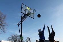 Košarka  - Košarkarski koš s tablo in obročem Galaxy Inground basketball Exit Toys kovinska konstrukcija namestitev na tla nastavljiva višina_1