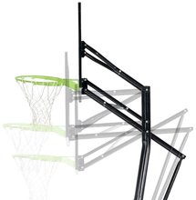 Basketbal -  NA PREKLAD - La estructura de baloncesto con tablero y canasta flexible Galaxy Inground basketball Exit Toys Sujeción de acero al suelo ajustable en altura_0