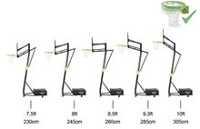 Basket - Structure de basket avec panneau et panier portable Galaxy Exit Toys Hauteur réglable et structure portable en acier_0