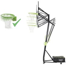 Basketbal - Basketbalová konstrukce s deskou a flexibilním košem Galaxy portable basketball Exit Toys ocelová přenosná nastavitelná výška_1