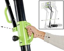 Kosárlabda - Kosárlabda konstrukció palánkkal és flexibilis kosárral Galaxy Portable Basketball Exit Toys acél áthelyezhető magasságilag állítható_0