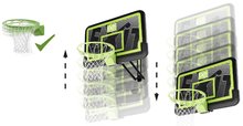 Basketbal - Basketbalová konštrukcia s doskou a flexibilným košom Galaxy wall mount system black edition Exit Toys oceľová uchytenie na stenu nastaviteľná výška_1
