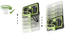 Basketbal - Basketbalová konstrukce s deskou a flexibilním košem Galaxy wall mount system black edition Exit Toys ocelová uchycení na zeď nastavitelná výška_1