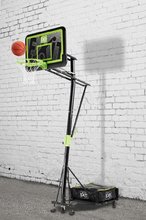 Basketbal - Basketbalová konštrukcia s doskou a košom Galaxy portable basketbal black edition Exit Toys oceľová prenosná nastaviteľná výška_0