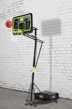 Pallacanestro - Struttura da pallacanestro con tabellone e canestro Galaxy portable basketbal black edition Exit Toy in acciaio, portatile e regolabile in altezza_0