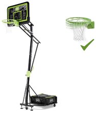 Mingi de baschet - Construcție de baschet cu tablă și coș flexibil Galaxy Portable Basket Black Edition Exit Toys din oțel portabilă înălțime reglabilă_1