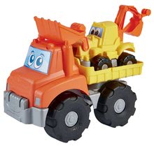 Mașini pentru nisip - Basculantă cu excavator Beach Ecoiffier 38 cm cu funcții mobile de la 18 luni_0