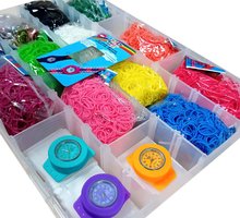 Rainbow Loom zestaw podstawowy  - Plastikowe pudełko Rainbow Loom od 6 roku życia_0