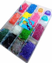 Rainbow Loom zestaw podstawowy  - Plastikowe pudełko Rainbow Loom od 6 roku życia_1