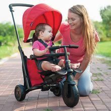 Tricikli za djecu od 10 mjeseci - Tricikl sklopivi smarTfold 7u1 400 TouchSteering smarTrike crveni kompaktni s EVA kotačima od 9 mjeseci_0