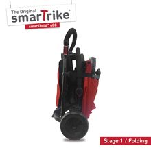 Tricikli od 10. meseca - Tricikel zložljiv smarTfold 7v1 smarTrike 400 Touch Steering kompakten z EVA kolesi rdeč od 9 mes_6