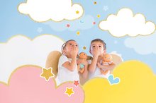 Játékbabák 3 éves kortól - Játékbaba angyal szárnyakkal Gustave Beedibies Angels Corolle kék szemekkel 20 cm_4
