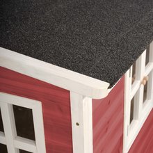 Lesene hišice - Hišica iz cedre Loft 100 Red Exit Toys z vodotesno streho rdeča_0