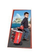 Pracovná detská dielňa - Pracovný vozík Autá 2 Pit Stop Smoby s mechanickou vŕtačkou, autom McQueen a 25 doplnkami_0