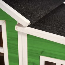 Căsuțe din lemn - Căsuță din cedru Loft 150 Green Exit Toys mare cu acoperiș impermeabil verde_2