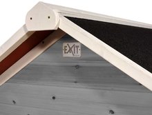 Drevené domčeky - Domček cédrový Loft 150 Grey Exit Toys veľký s vodeodolnou strechou sivý_3