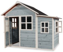 Kerti játszóházak fából - Házikó cédrusból Loft 150 Blue Exit Toys tágas vízhatlan tetővel kék_0