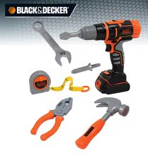 Náradie a nástroje - Pracovné nástroje Black&Decker Smoby v taške s mechanickou vŕtačkou 6 kusov_9