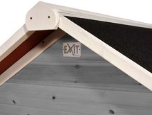 Dřevěné domečky - Domeček cedrový na pilířích Loft 300 Grey Exit Toys s voděodolnou střechou a skluzavkou šedý_0