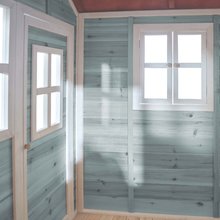 Case in legno - Casetta palafitta di cedro Loft 300 Blue Exit Toys con tetto  impermeabile e scivolo blu_2