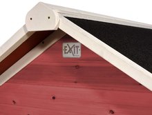 Darček SS24 - Kućica od cedrovine na stupovima Loft 350 Red Exit Toys velika s nepropusnim krovom i toboganom crvena_1