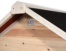 Dřevěné domečky - Domeček cedrový na pilířích Loft 500 Natural Exit Toys s voděodolnou střechou pískovištěm a 1,75 m skluzavkou přírodní_0