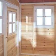 Case in legno - Casetta palafitta di cedro Loft 500 Natural Exit Toys con tetto  impermeabile e recinto di sabbia e con scviolo di 1,75 m naturale_2