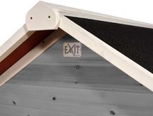 Drewniane domki - Domek cedrowy na filarach Loft 550 Grey Exit Toys duży z wodoodpornym dachem piaskownicą i 1,75 m zjeżdżalnią szary_1