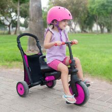 Tricikli za djecu od 10 mjeseci - Tricikl sklopivi smarTfold 6u1 300 Plus smarTrike TouchSteering ružičasti s EVA kotačima od 10 mjeseci_3