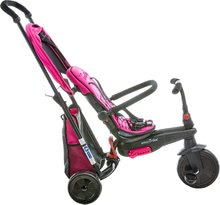 Trojkolky od 10 mesiacov - Trojkolka skladacia smarTfold 400S Pink 6v1 smarTrike TouchSteering ružová kompaktná s EVA kolesami od 9 mes_0