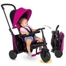 Triciclete de la 10 luni - Tricicletă pliabilă smarTfold 400 S Pink  6în1 smarTrike Touch Steering roz cu roți compacte EVA de la 9 luni_1