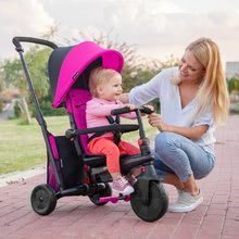 Tricikli od 10. meseca - Zložljiv tricikel smarTfold 400S Pink 6v1 smarTrike TouchSteering rožnati kompakten z EVA kolesi od 9 mes_3
