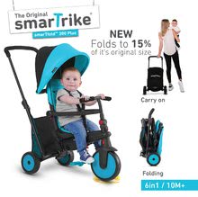 Tricikli za djecu od 10 mjeseci - Tricikl sklopivi smarTfold 6u1 smarTrike 300 Plus TouchSteering kompaktni s EVA kotačima plavi od 10 mjeseci_6