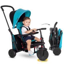 Tříkolky od 10 měsíců - Tříkolka skládací smarTfold 400S Blue 6v1 smarTrike modrá TouchSteering kompaktní s EVA koly od 9 měs_2