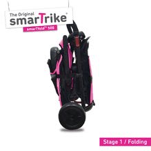 Tricikli od 10. meseca - Tricikel zložljiv smarTfold 7v1 smarTrike 500 TouchSteering oblazinjen z EVA kolesi rožnat od 9 mes_3
