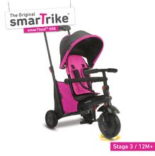 Kinderdreiräder ab 10 Monaten - Klappdreirad smarTfold 7in1 500 TouchSteering smarTrike gepolstert mit EVA-Rädern rosa ab 9 Monaten_0