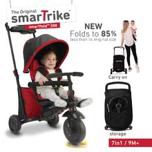 Tricikli za djecu od 10 mjeseci - Tricikl sklopivi smarTfold 7u1 500 smarTrike TouchSteering crveni podstavljeni s EVA kotačima od 9 mjeseci_3