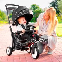 Kinderdreiräder ab 6 Monaten - Dreirad und Kinderwagen STR5 Black & White 7in1 smarTrike mit Klappsitz TouchSteering mit EVA-Rädern ab 9 Monaten_2