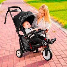 Trojkolky od 6 mesiacov -  NA PREKLAD - Triciclo y carrito plegable STR5 Black&White 7v1 smarTrike Con asiento plegable TouchSteering y ruedas EVA desde 9 meses_3